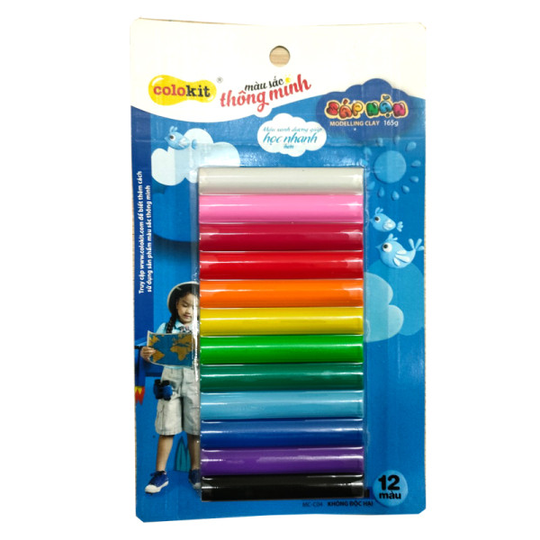 Sáp nặn 12 màu MC-C04 (Thiên Long)